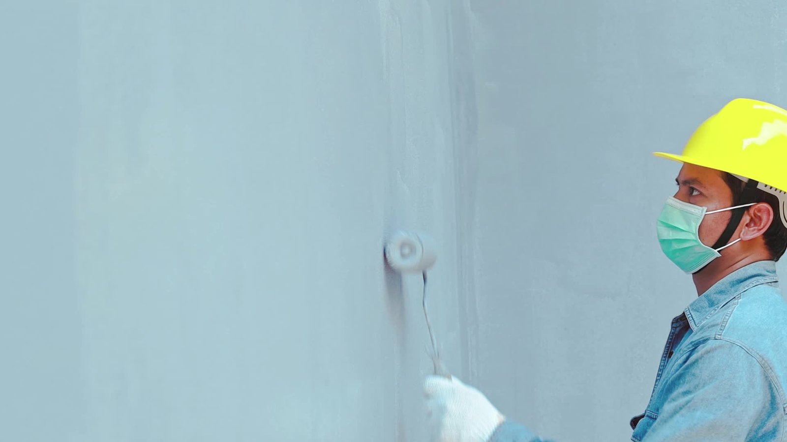 close-up-of-male-in-gloves-holding-painting-roller-free-video Service