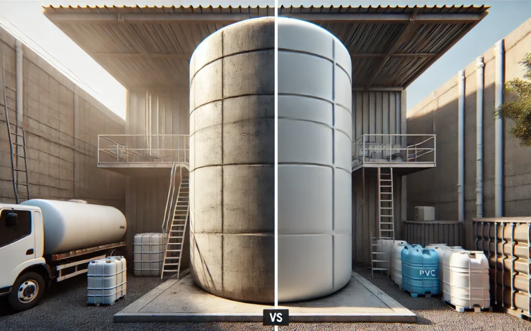 Difference Between Concrete and PVC Water Storage Tanks