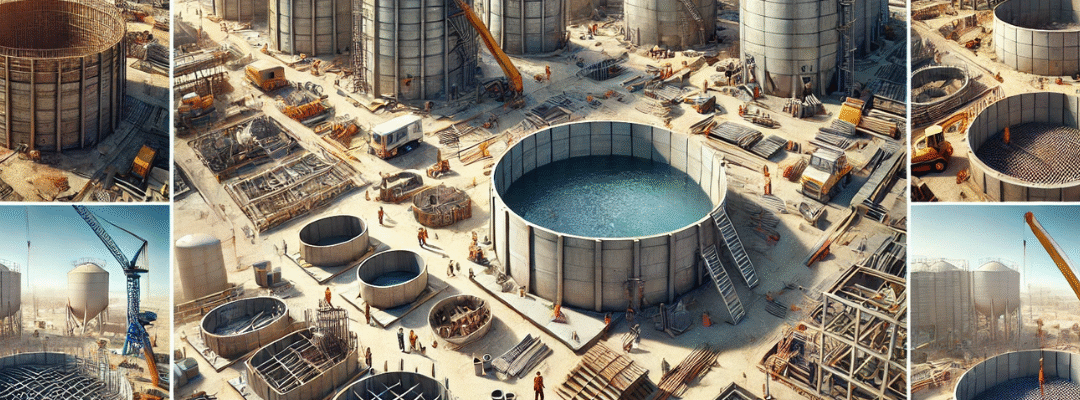 Various Construction Methods of Water Tanks