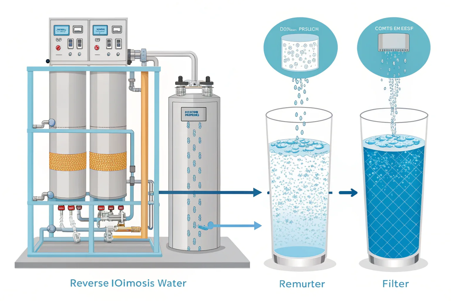 Reverse osmosis is a water purification process that uses a semipermeable membrane to remove