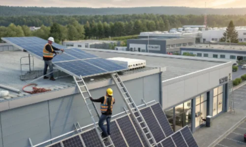 hybrid commercial solar systems